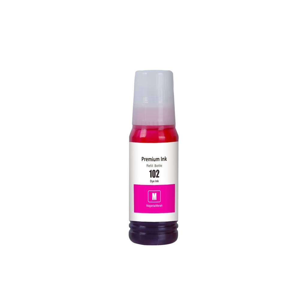 Compatibele vervanging voor Compatibel met Epson 102 M / 70ml Inkt Magenta (Drukinkt)