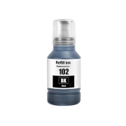 Compatibele vervanging voor Compatibel met Epson 102 BK / 127ml Inkt Zwart (Drukinkt)