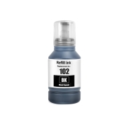 Compatibele vervanging voor Compatibel met Epson 102 BK / 127ml Inkt Zwart (Drukinkt)