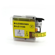 Compatibel met Brother LC980 / 12ml Inkt Geel (Inktcartridges)