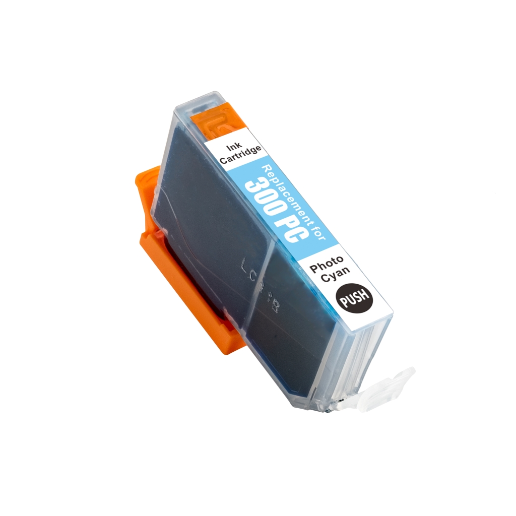 Compatibel met Canon PFI-300PC / 14.5ml Inkt Foto cyaan (Inktcartridges)