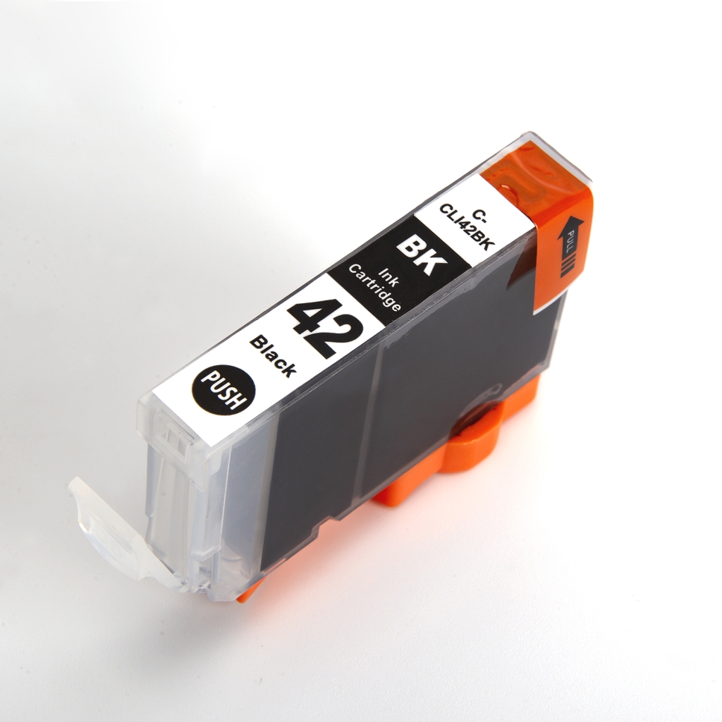 Compatibel met Canon CLI-42BK / 14ml Inkt Zwart (Inktcartridges)
