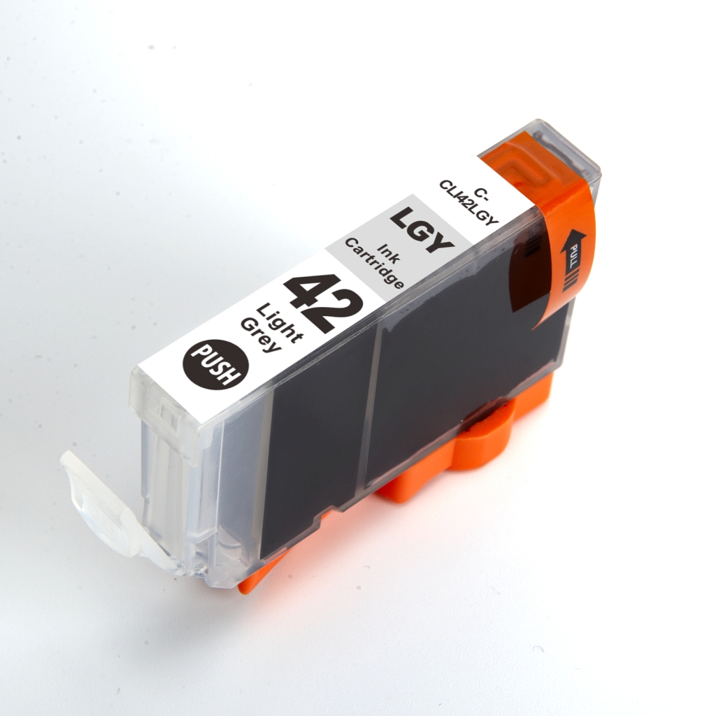 Compatibel met Canon CLI-42LGY / 14ml Inkt Lichtgrijs (Inktcartridges)