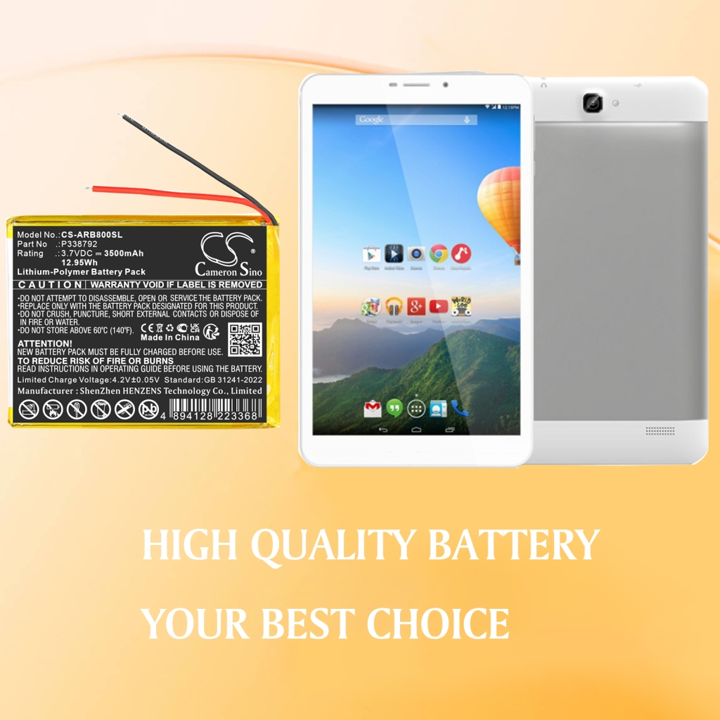 Tablet batterijen Archos CS-ARB800SL