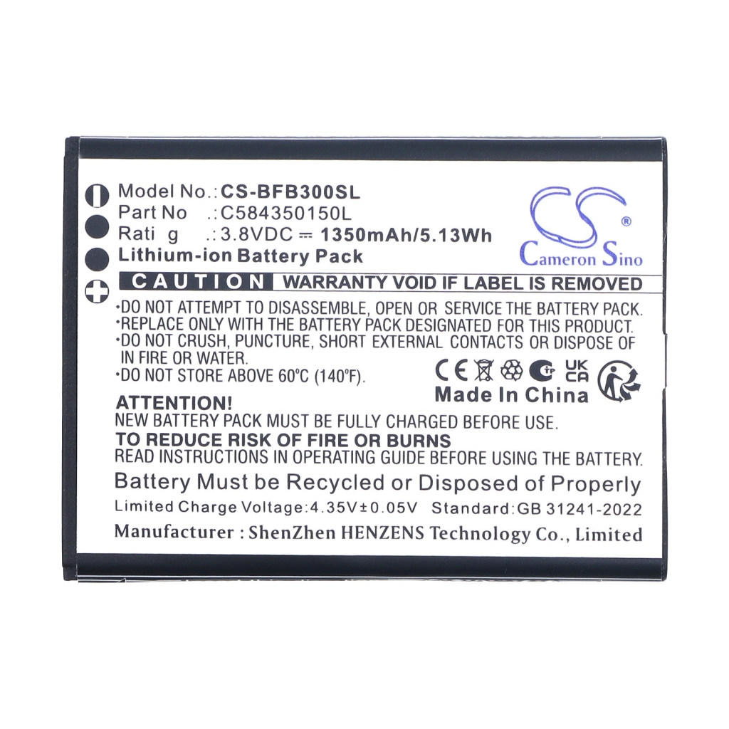 Batterijen compatibel met BLU B300V B300V CS-BFB300SL