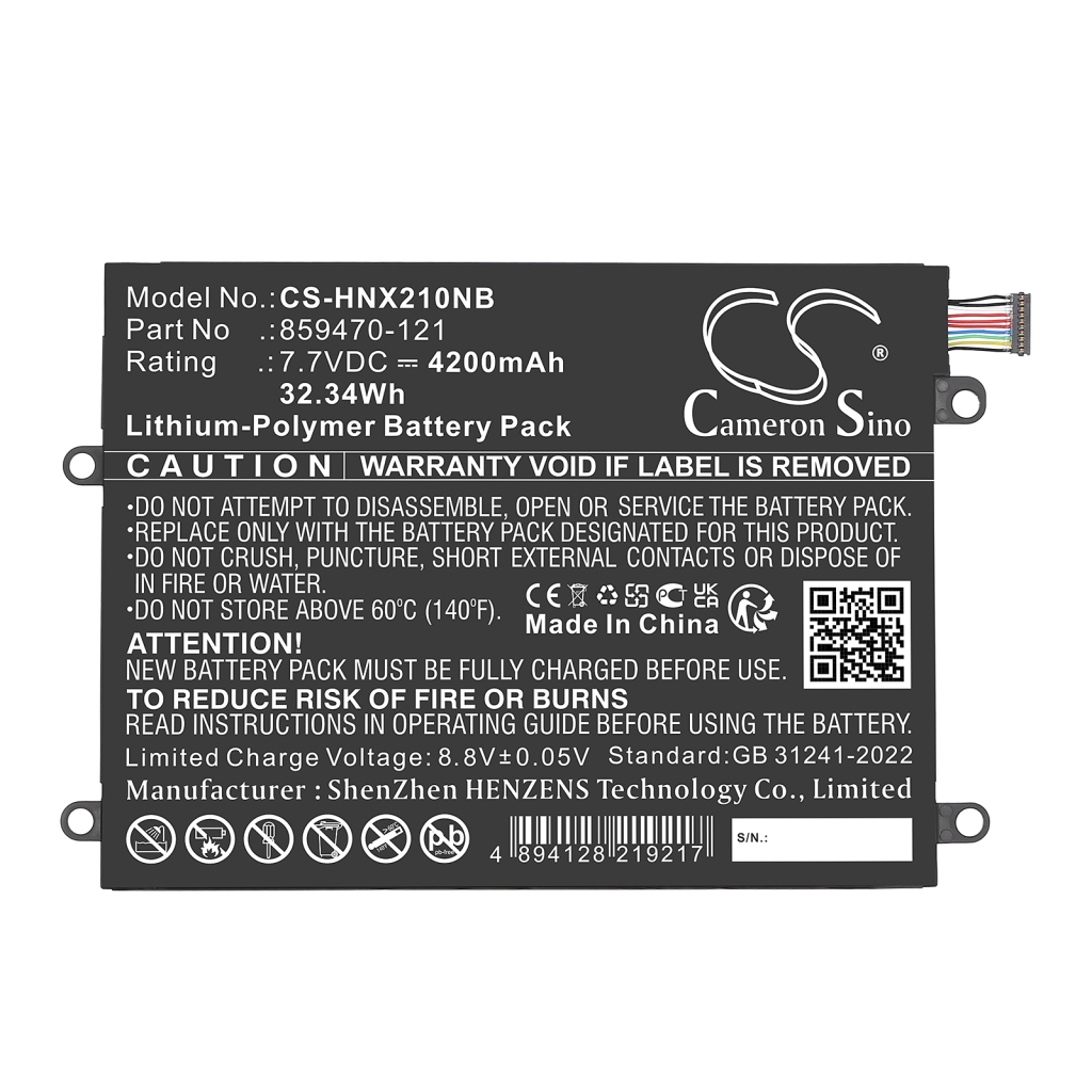 Notebook batterij HP Notebook X2 10-P013NZ