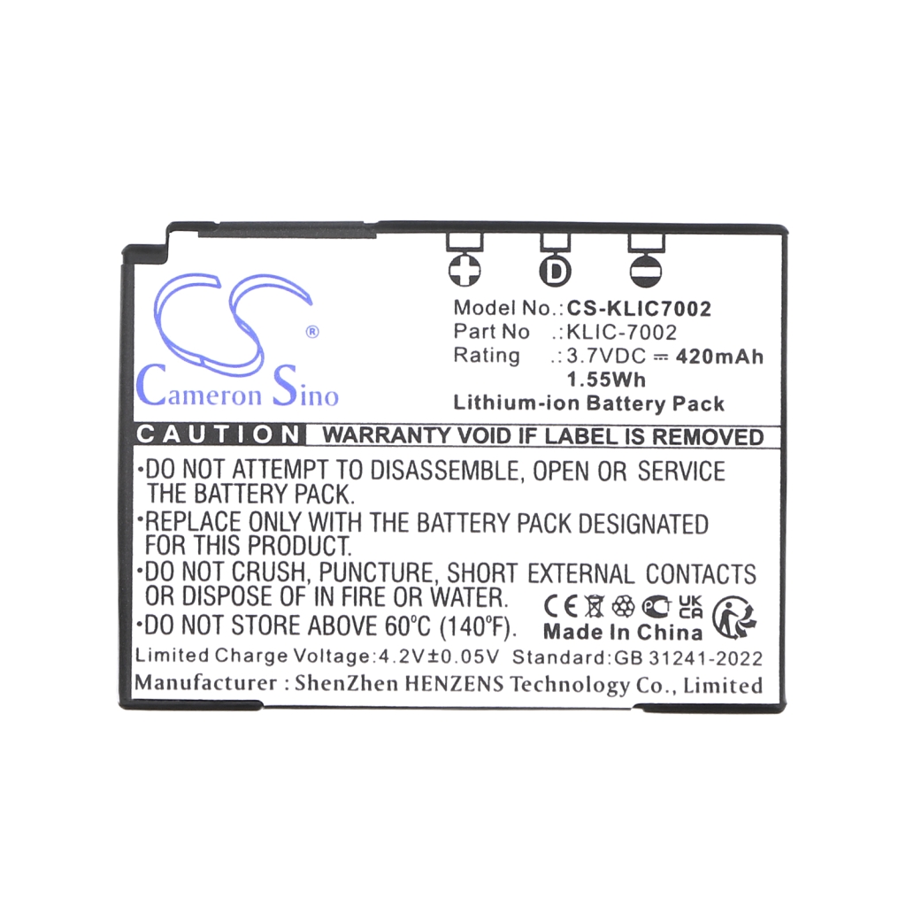 Camera Battery KODAK EasyShare V530