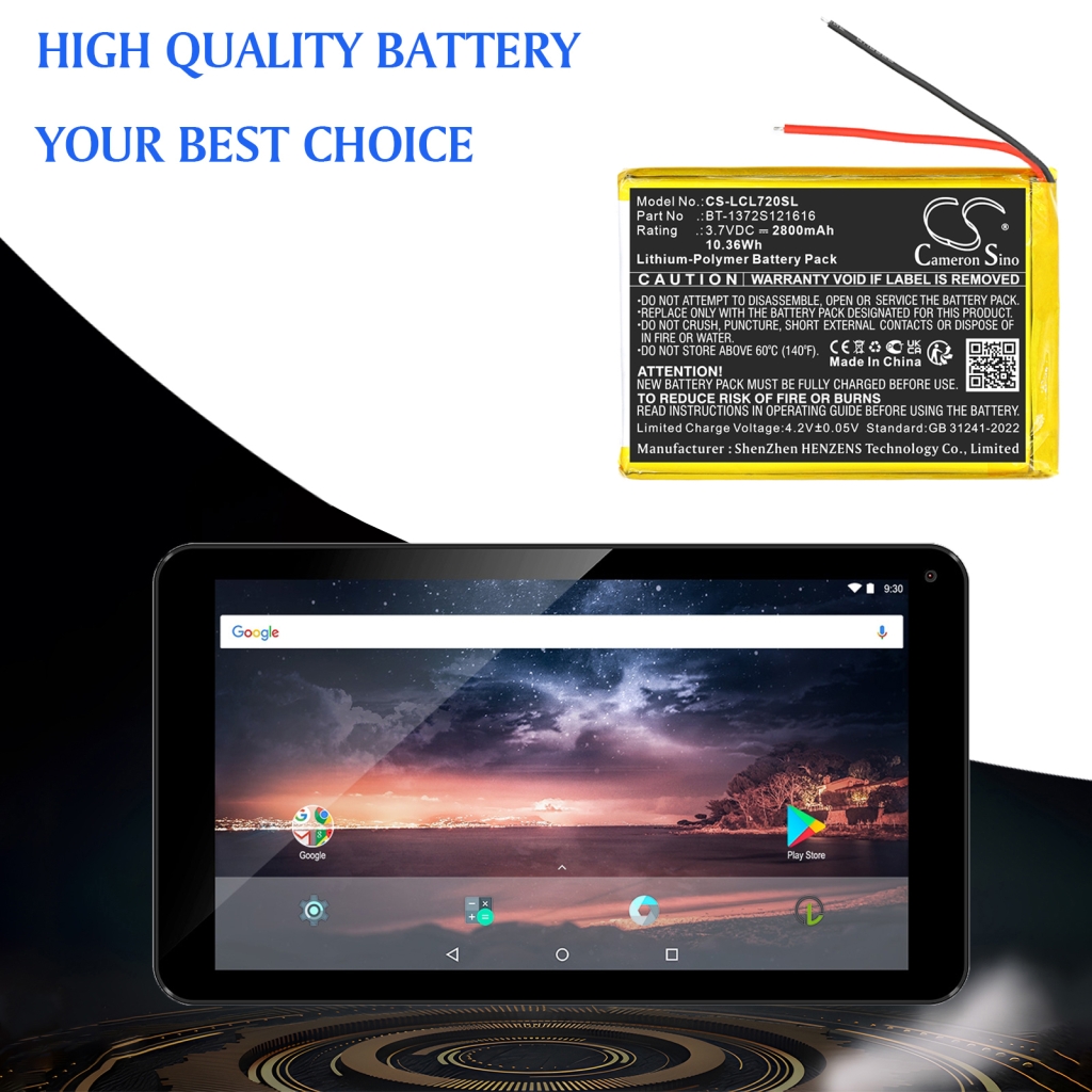 Tablet batterijen Logicom CS-LCL720SL