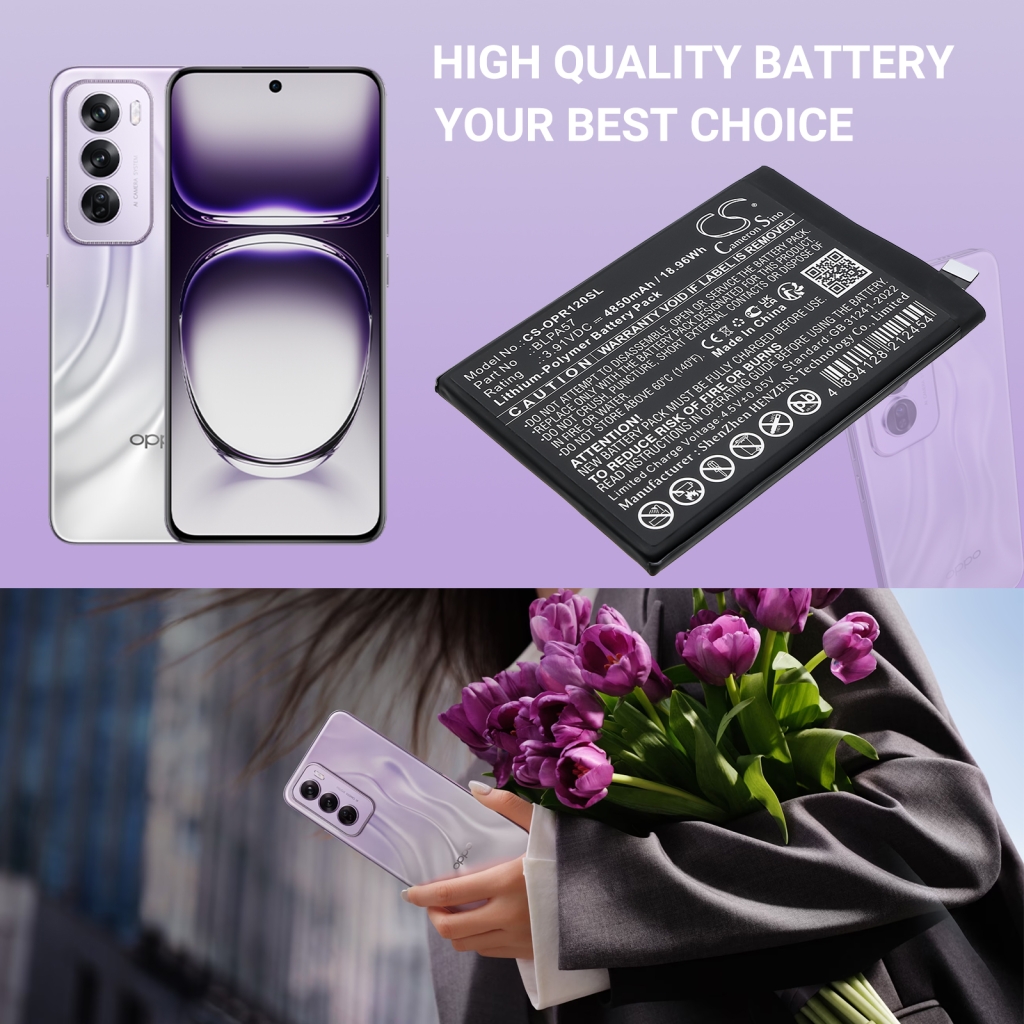 Batterij voor mobiele telefoon OPPO CS-OPR120SL
