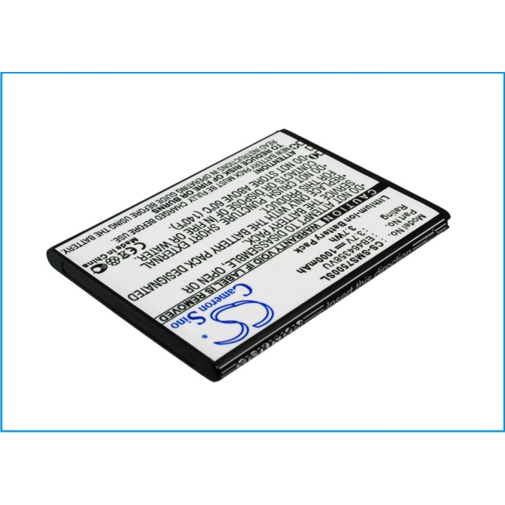 Batterijen compatibel met Samsung Galaxy Ace Plus Ace Q Appeal CS-SMS7500SL