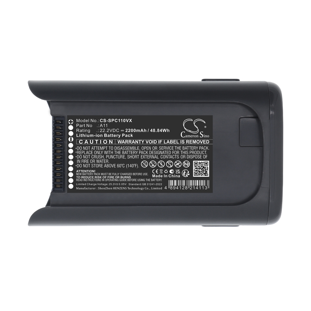 Batterijen compatibel met SUPRO EVS-C11 MAX MAX-DC CS-SPC110VX