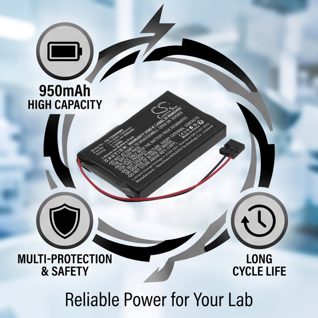 Batterijen compatibel met Thermo Scientific E1-ClipTip ElectronicPipette CS-TSN806MD
