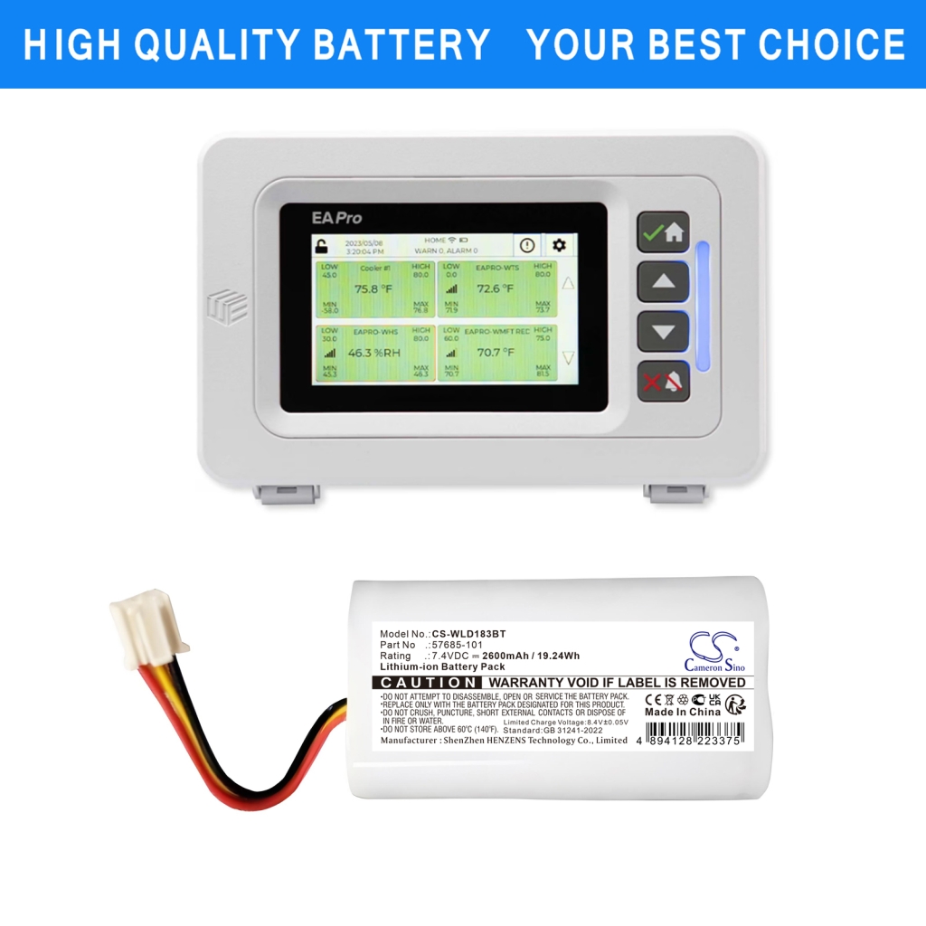Thuis Beveiligings Camera Batterij Winland CS-WLD183BT