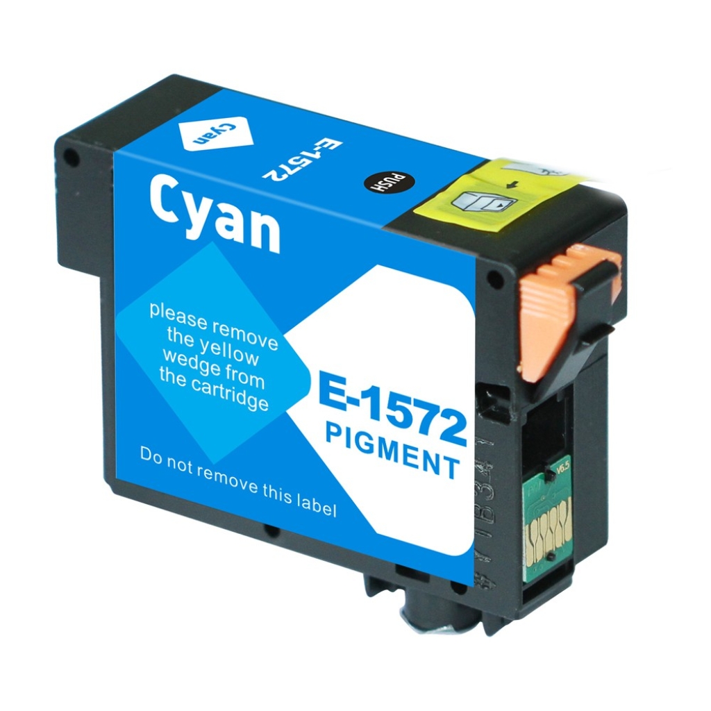 Compatibel met Epson T1572 / 29.5ml Inkt Cyaan (Inktcartridges)