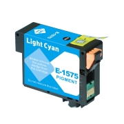 Compatibel met Epson T1575 / 29.5ml Inkt Licht cyaan (Inktcartridges)