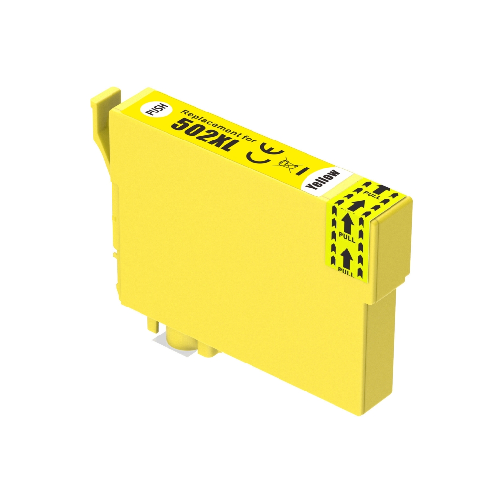 Compatibele vervanging voor Compatibel met Epson C13T02W44010 / 14ml Inkt Geel (Inktcartridges)