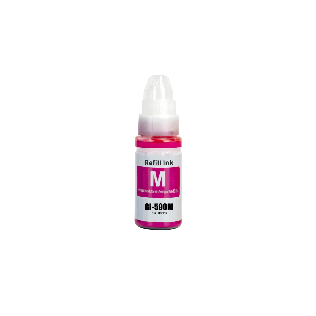 Compatibel met Canon GI-590 M / 70ml Inkt Magenta (Drukinkt)