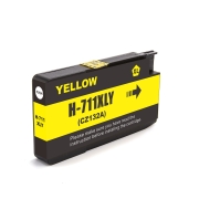 Compatibel met HP 711Y(CZ132A) / 30ml Inkt Geel (Inktcartridges)