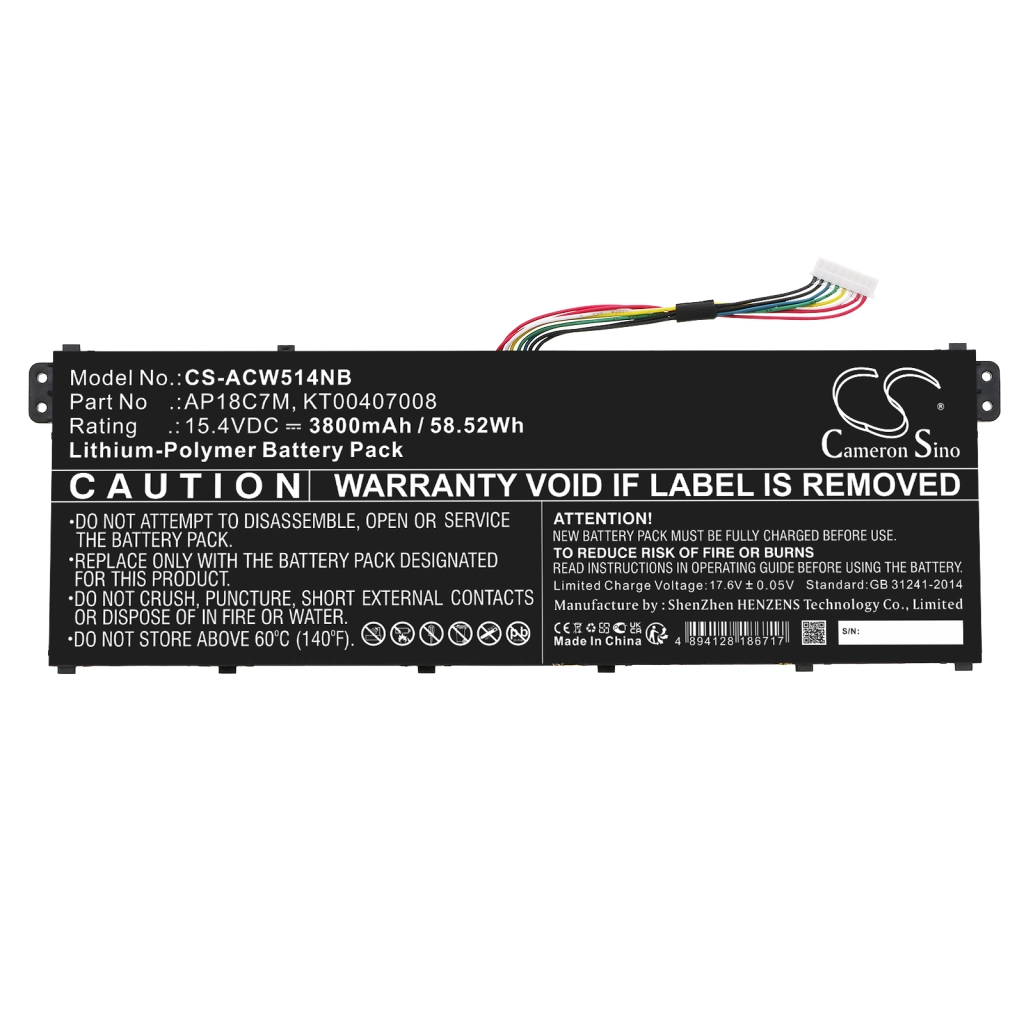 Notebook battery Acer CS-ACW514NB
