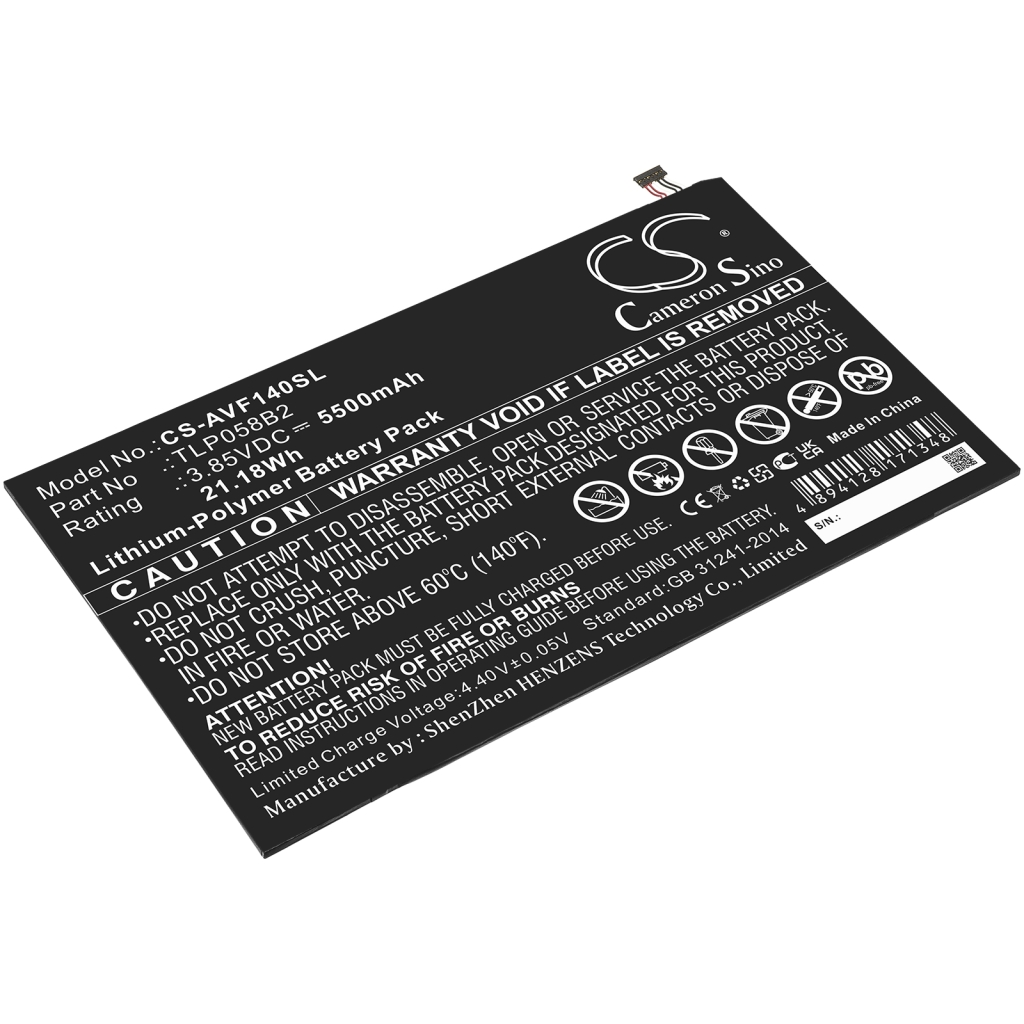 Batterijen Vervangt TLP058B2