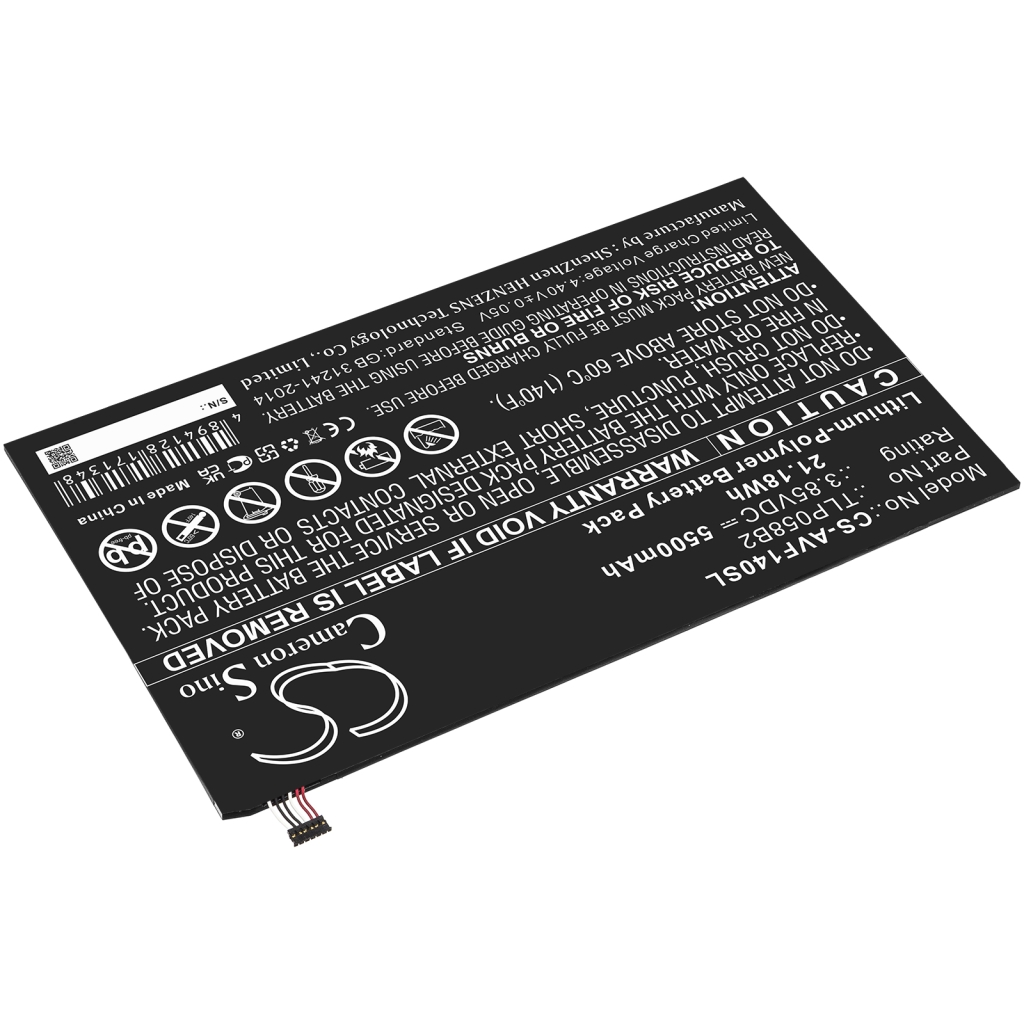 Batterijen Vervangt TLP058B2