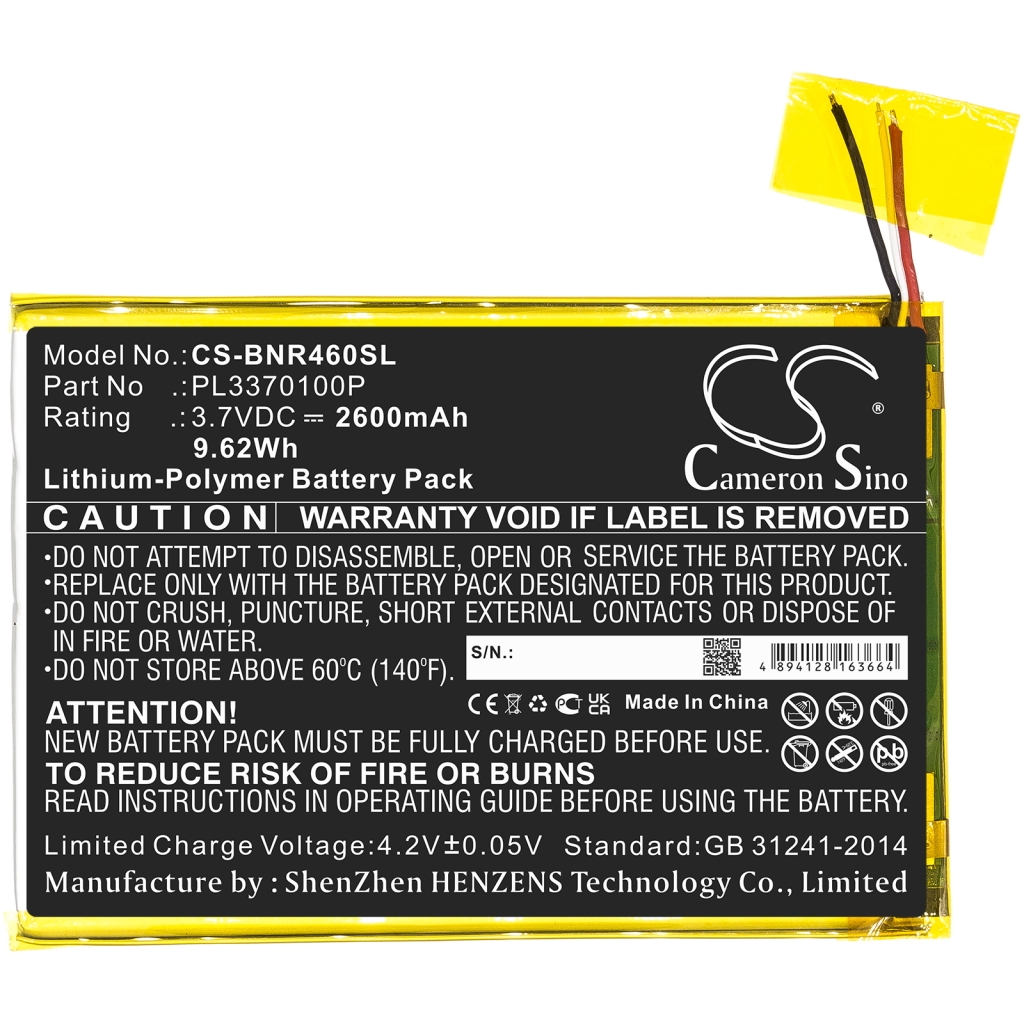 Batterijen Vervangt PL3370100P