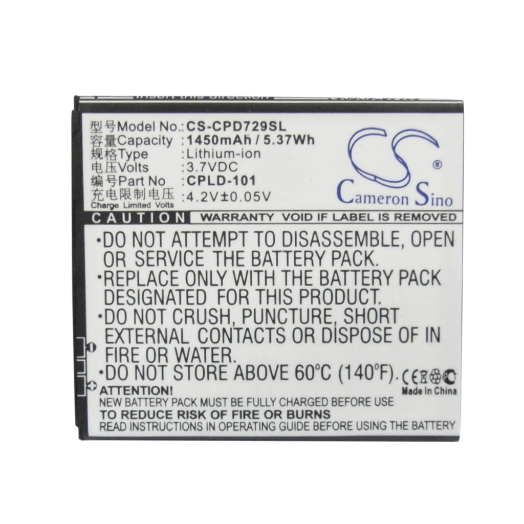 Batterij voor mobiele telefoon Coolpad CS-CPD729SL