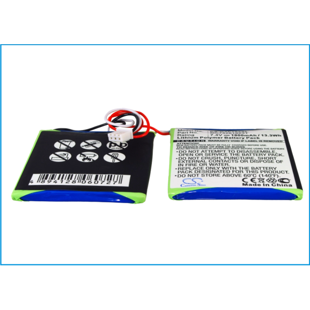 DVD Player Battery Dual CS-DVP702SL