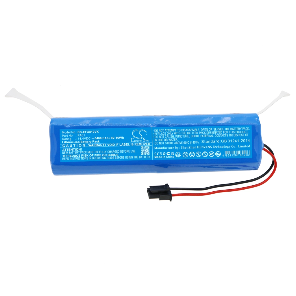 Batterijen voor stofzuigers Eufy CS-EFX810VX