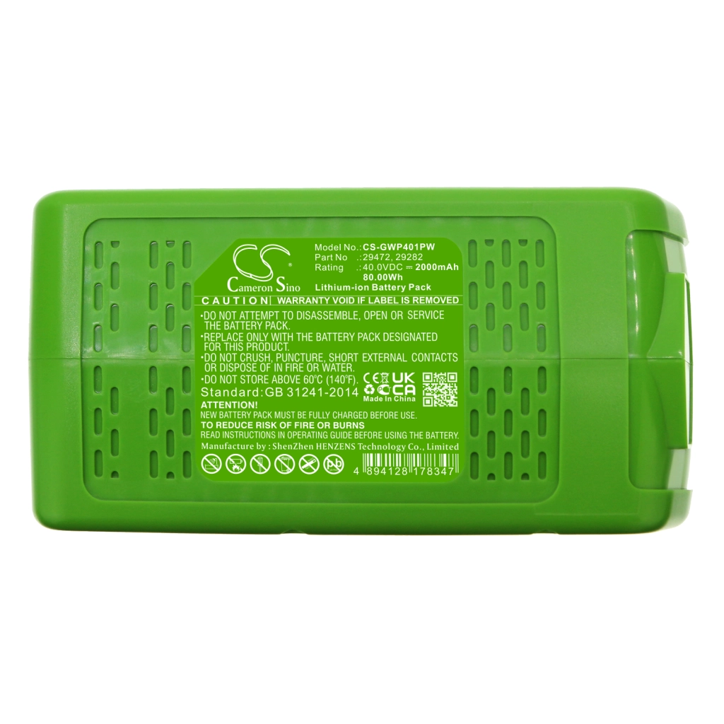 Greenworks Powerworks Cramer Poulan pro CS-GWP401PW