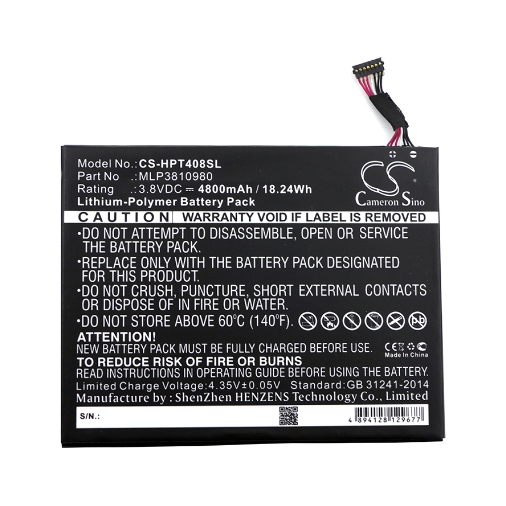 Batterijen Vervangt MLP3810980