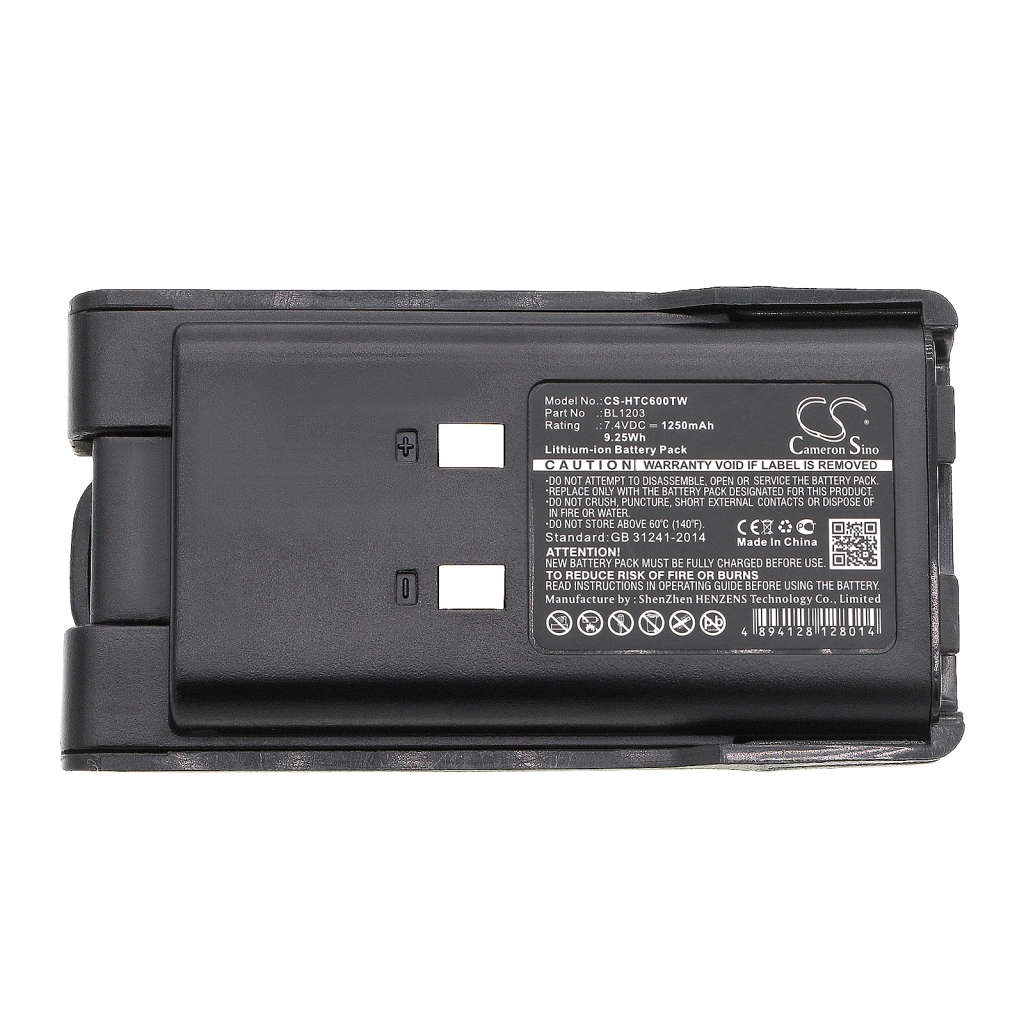 Batterij voor tweerichtingsradio HYT CS-HTC600TW