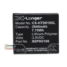 Compatibele batterijvervanging voor HTC 35H00222-00M,35H00222-01M,B0P9O100,BOP90100