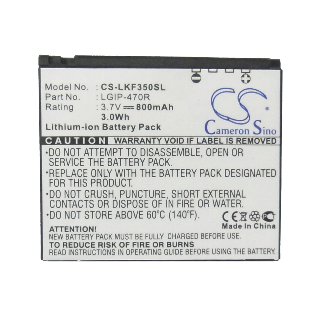 Mobile Phone Battery LG CS-LKF350SL