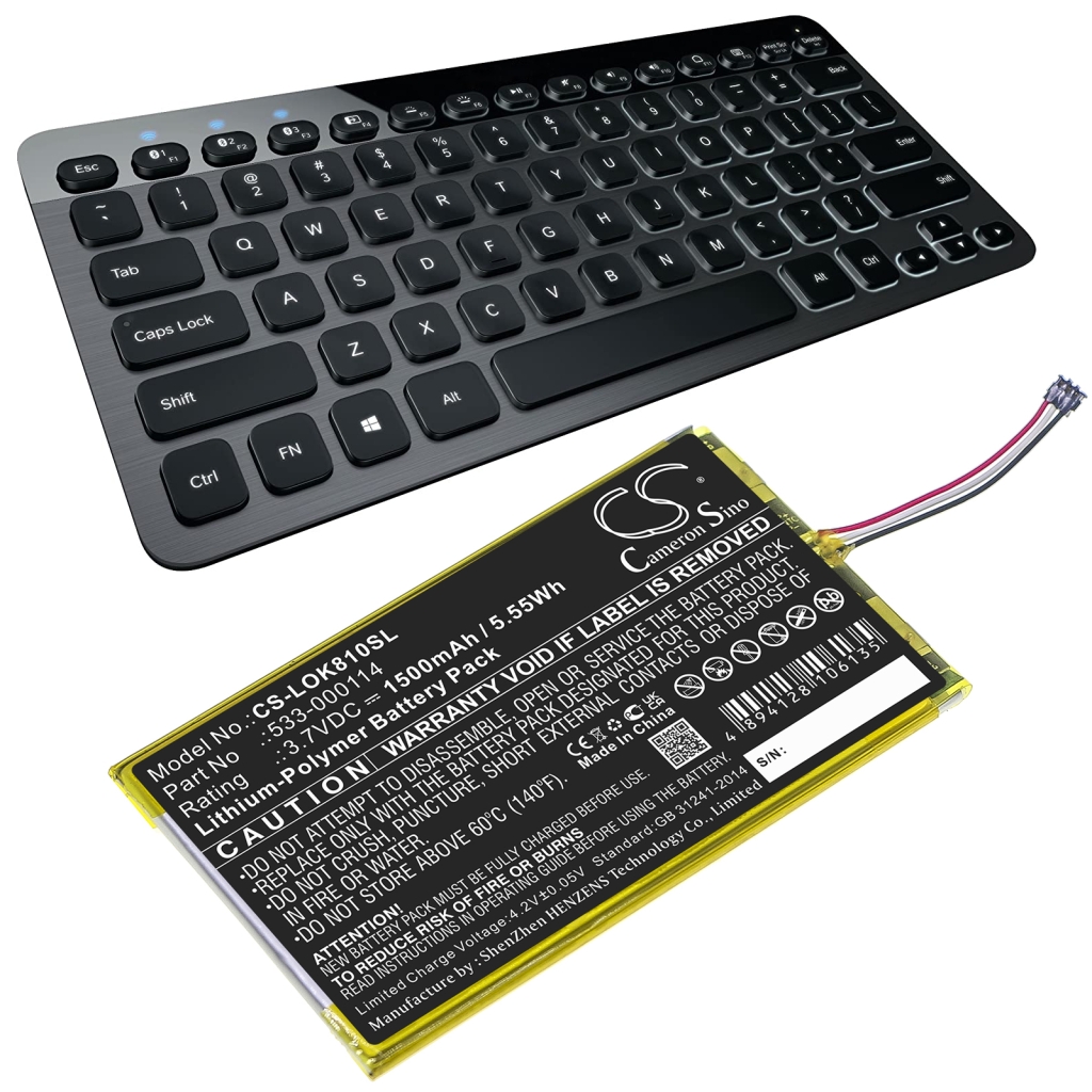 Batterij voor toetsenbord Logitech CS-LOK810SL