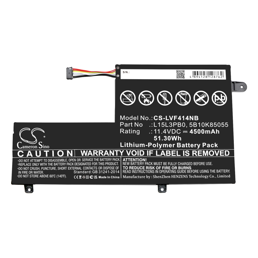 Notebook batterij Lenovo CS-LVF414NB