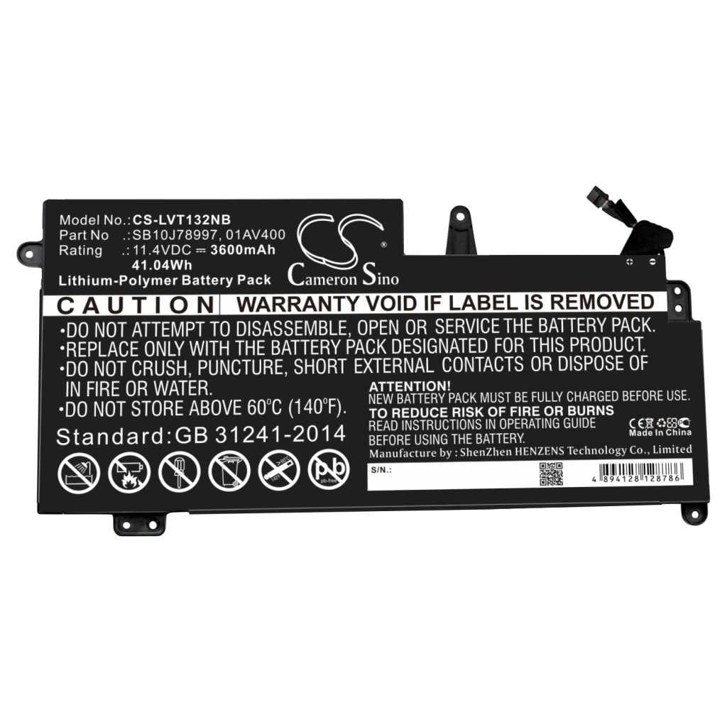 Notebook batterij Lenovo CS-LVT132NB