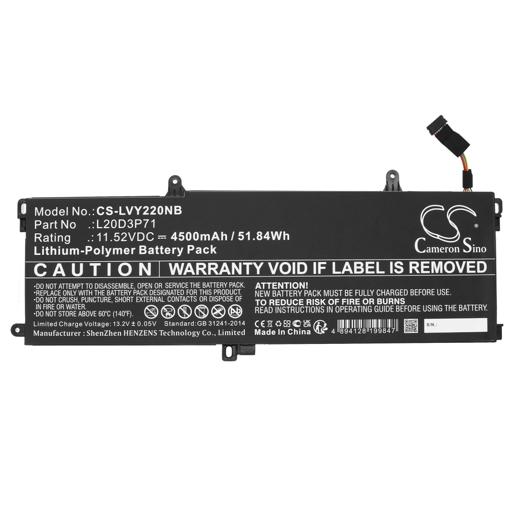 Notebook batterij Lenovo CS-LVY220NB