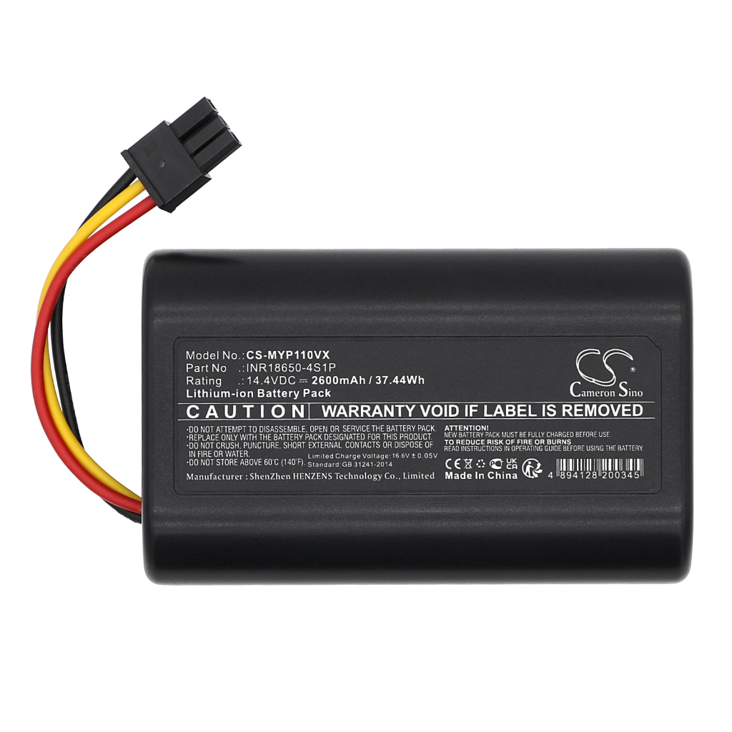 Batterijen voor stofzuigers Moneual CS-MYP110VX