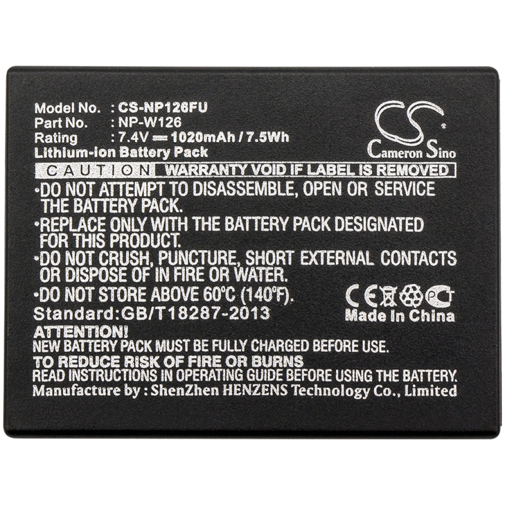 Battery Replaces NP-W126S