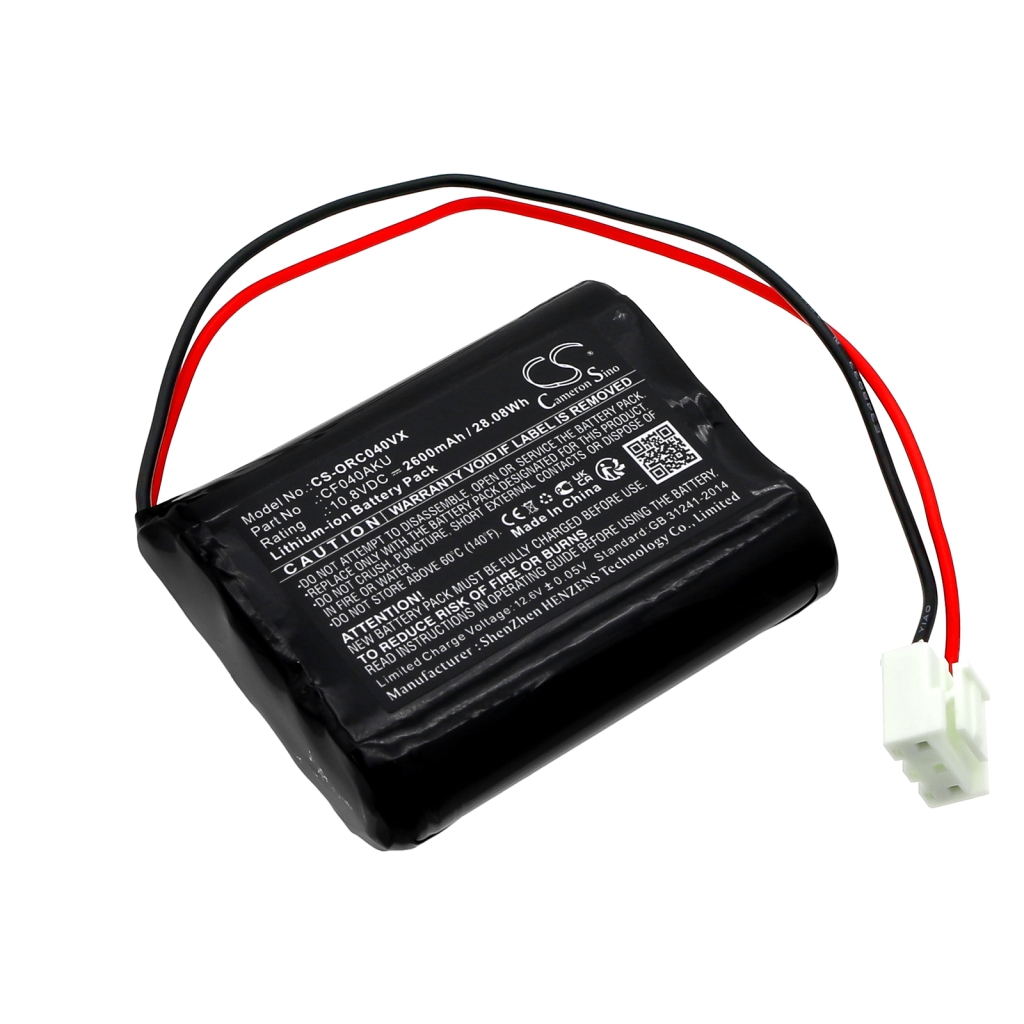 Batterijen voor stofzuigers Orca CS-ORC040VX