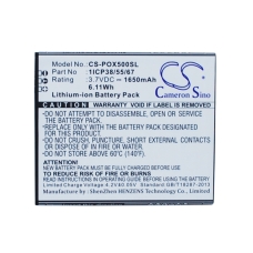 Compatibele batterijvervanging voor Posh 1ICP38/55/67,G55133