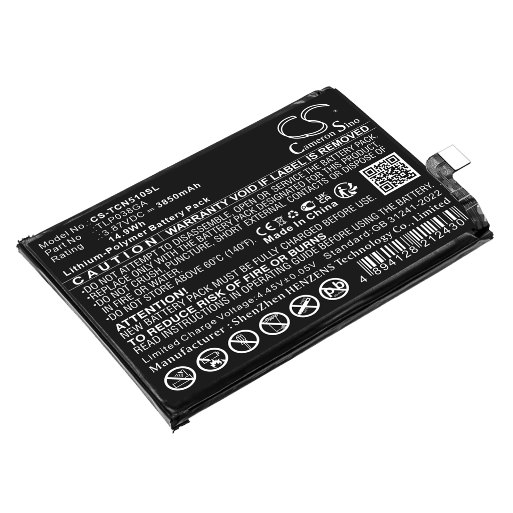 Batterij voor mobiele telefoon TCL CS-TCN510SL