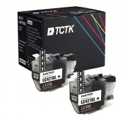 TCTK Ink Cartridges LC-421XL 2 Pack Black compatible with Brother DCP-J 1050 DW DCP-J 1140 DW DCP-J 1800 DW MFC-J 1010 DW, replaces LC421XLBK