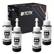 TCTK Ink Cartridges 100ml 4-pack Black compatible with Epson L1800 Epson L1800, for L800 Epson L800, for L805 Epson L805, for L810 Epson L810, for L850 Epson L850