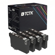 TCTK Inktcartridges 18XL 4-pack Zwart compatibel met Epson Expression Home XP-100 XP-102 XP-200 XP-202 XP-205 XP-210 XP-212 XP-215 XP-225 XP-30 XP-300 XP-302 XP-305 XP-310, vervangt C13T18114012
