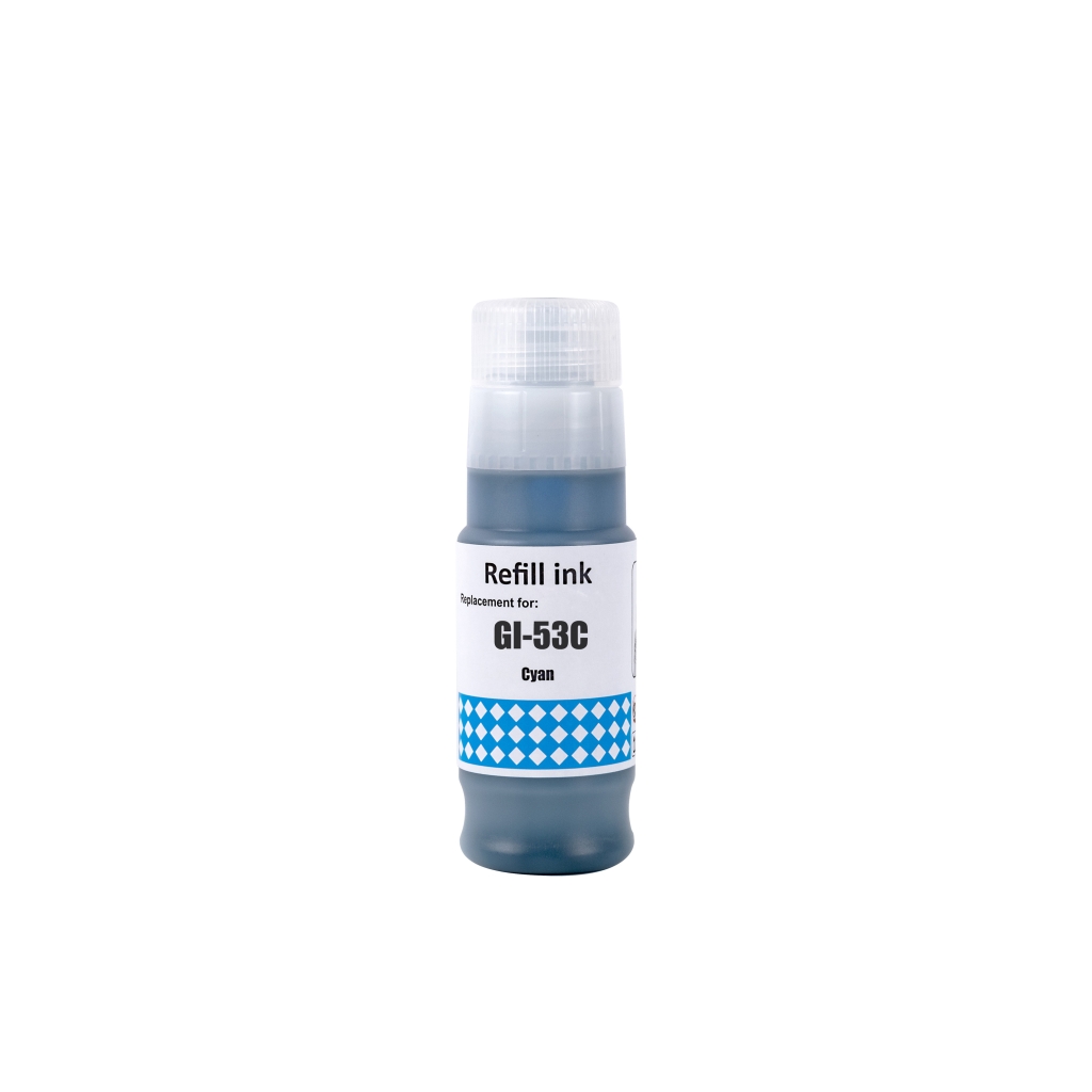Compatible replacement for Compatible with Canon GI-53C / 70ml Ink Cyan (Printing ink)