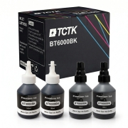 TCTK Ink Cartridges BT6000BK BT6000BK 4-pack 2x Black 2x Cyan compatible with Brother DCP-T300 DCP-T500W DCP-T700W MFC-T800W