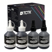 TCTK Ink Cartridges 100mlBT6000BK BT6000BK 4-pack 2x Black 2x Cyan compatible with Brother DCP-T300 DCP-T500W DCP-T700W MFC-T800W