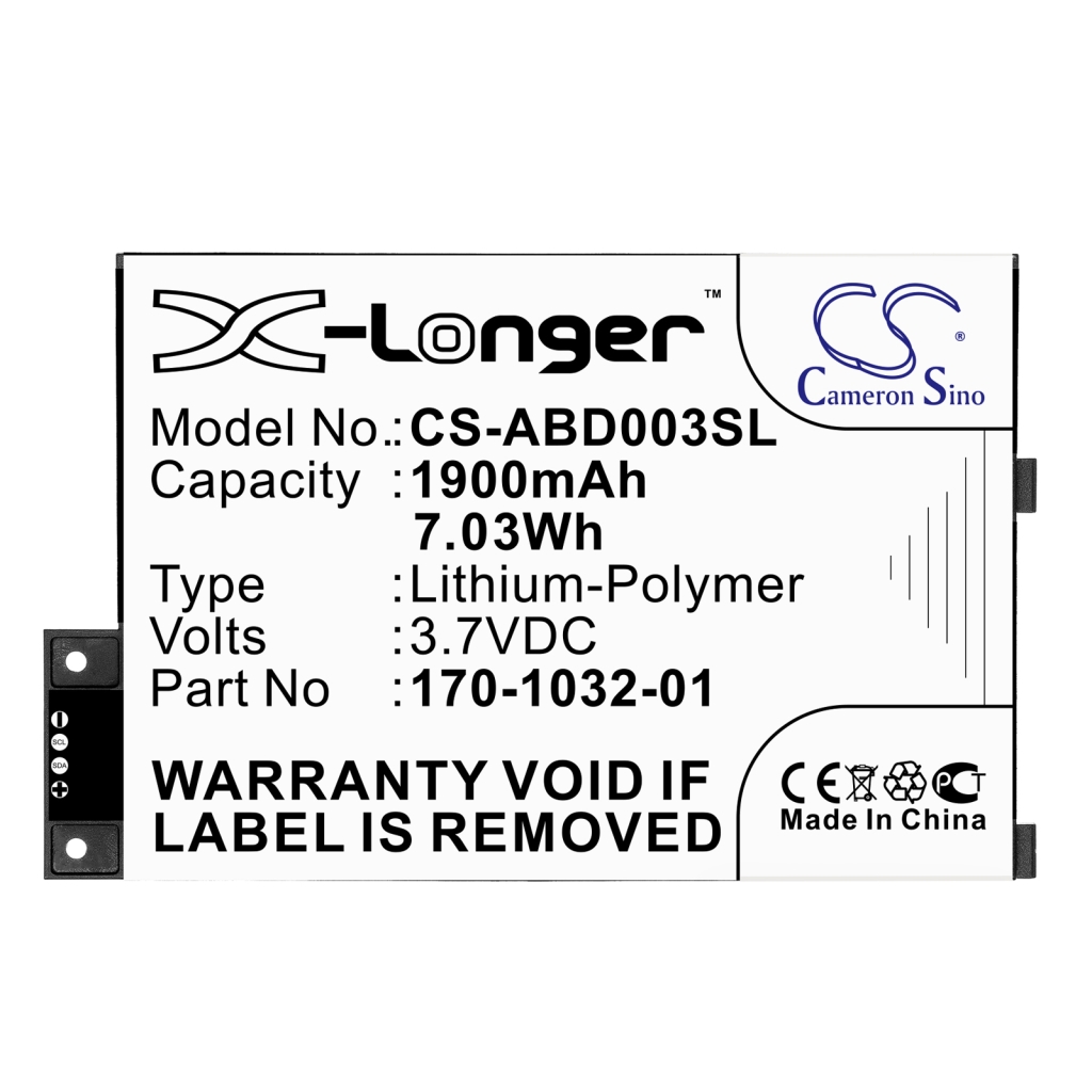 Batterijen Vervangt 170-1032-01